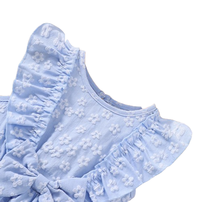 The Mckenzie - Toddler Girls 3D Jacquard Bow Dress Spring Summer Princess Dress