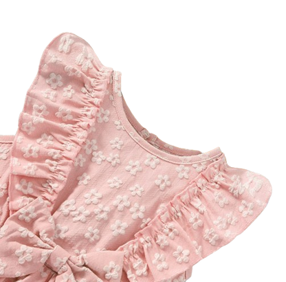 The Mckenzie - Toddler Girls 3D Jacquard Bow Dress Spring Summer Princess Dress
