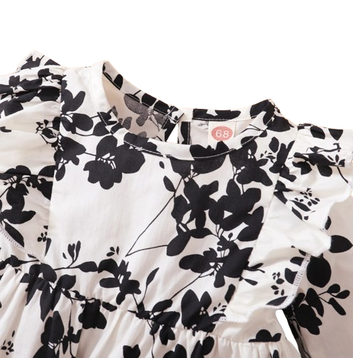 The Reina - Infant Baby Girl Floral Long Sleeve Top and Flared Pants Outfit 2PCS