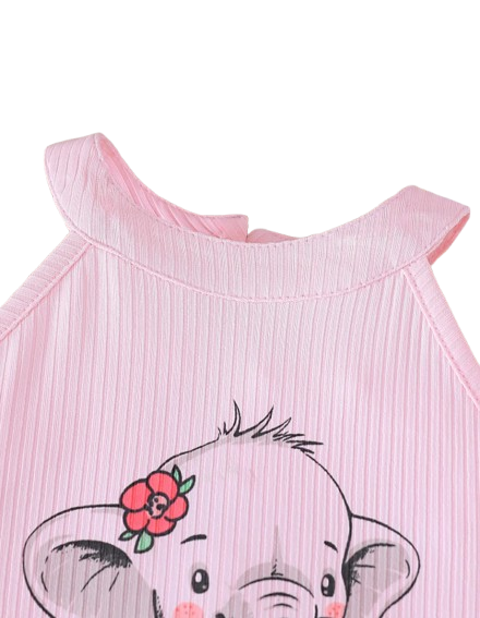 The Reyna - Baby Girl Bow Embroidered Net Dress Short Sleeve Summer Princess Wear
