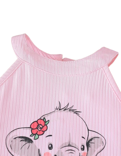 The Reyna - Baby Girl Bow Embroidered Net Dress Short Sleeve Summer Princess Wear