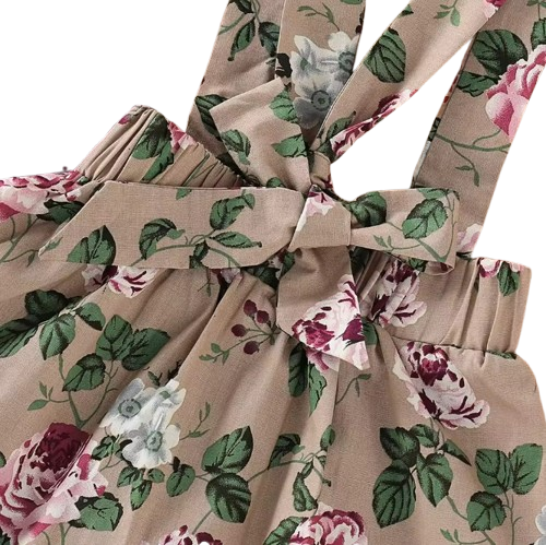 The Avianna - Baby Girl Christmas Outfit 3PCS Romper Suspender Skirt Headband Set