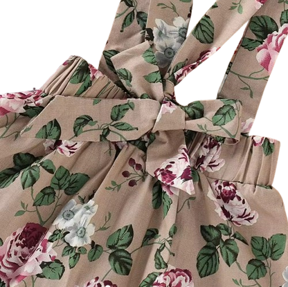 The Avianna - Baby Girl Christmas Outfit 3PCS Romper Suspender Skirt Headband Set