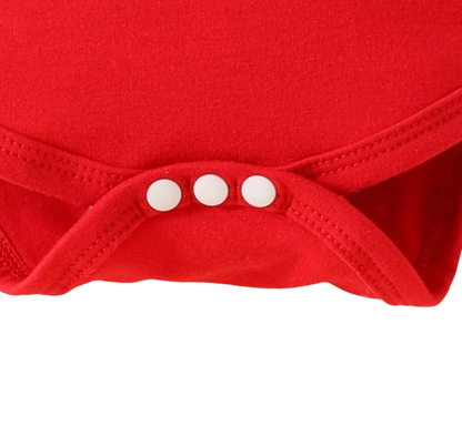 The Alejandra - Baby Girl Cartoon Bear Heart Dress with Red Bodysuit Summer Outfit
