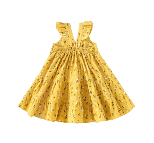 The Loretta - Baby Girl Floral Sleeveless Dress Cute Summer Casual Outfit 1-6Y