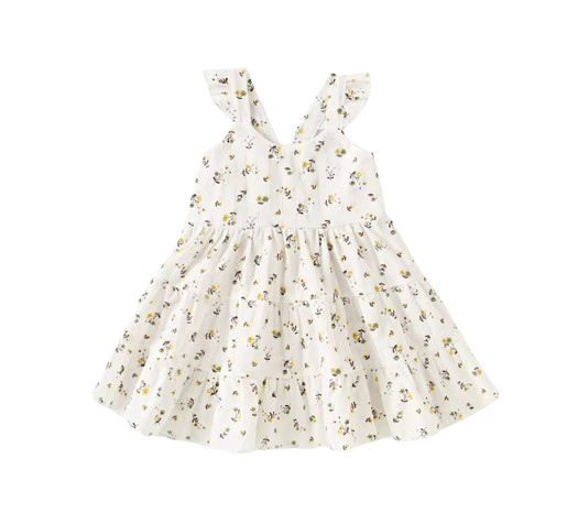 The Loretta - Baby Girl Floral Sleeveless Dress Cute Summer Casual Outfit 1-6Y