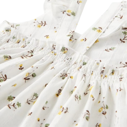 The Loretta - Baby Girl Floral Sleeveless Dress Cute Summer Casual Outfit 1-6Y