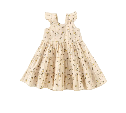 The Loretta - Baby Girl Floral Sleeveless Dress Cute Summer Casual Outfit 1-6Y