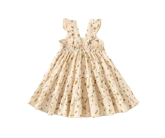 The Loretta - Baby Girl Floral Sleeveless Dress Cute Summer Casual Outfit 1-6Y