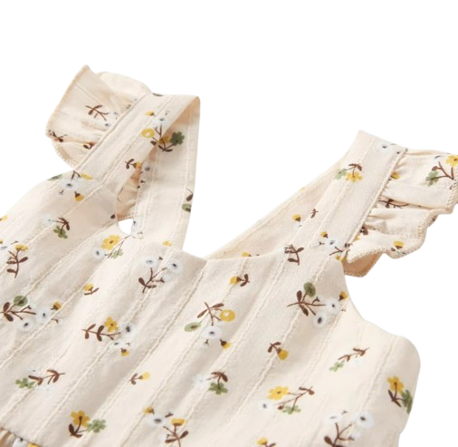 The Loretta - Baby Girl Floral Sleeveless Dress Cute Summer Casual Outfit 1-6Y