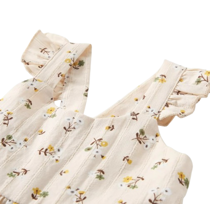 The Loretta - Baby Girl Floral Sleeveless Dress Cute Summer Casual Outfit 1-6Y