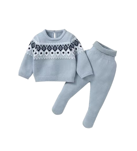 The Matthew - Newborn Baby Knit Sweater and Leggings Set Warm Autumn Winter Wear
