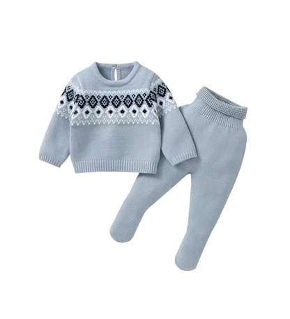 The Matthew - Newborn Baby Knit Sweater and Leggings Set Warm Autumn Winter Wear