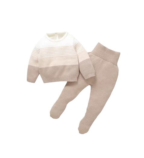 The Matthew - Newborn Baby Knit Sweater and Leggings Set Warm Autumn Winter Wear
