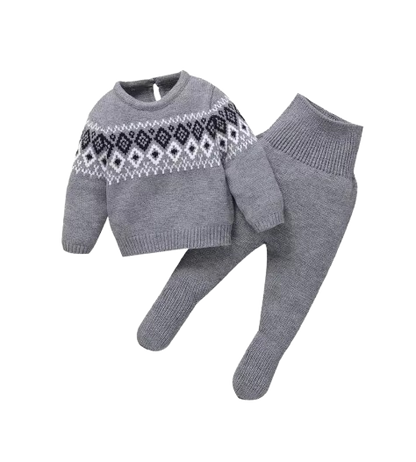 The Matthew - Newborn Baby Knit Sweater and Leggings Set Warm Autumn Winter Wear