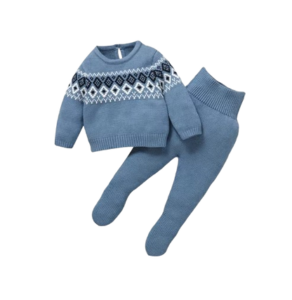 The Matthew - Newborn Baby Knit Sweater and Leggings Set Warm Autumn Winter Wear