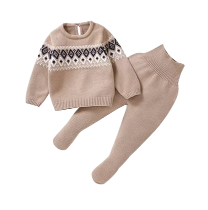 The Matthew - Newborn Baby Knit Sweater and Leggings Set Warm Autumn Winter Wear