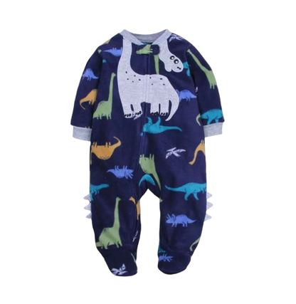 The Hassan - Newborn Baby Fleece Romper Animal Zipper Jumpsuit Spring Autumn Outfit