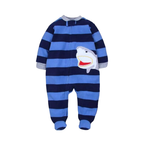 The Hassan - Newborn Baby Fleece Romper Animal Zipper Jumpsuit Spring Autumn Outfit