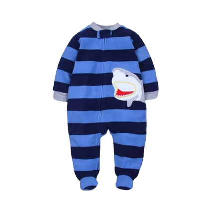 The Hassan - Newborn Baby Fleece Romper Animal Zipper Jumpsuit Spring Autumn Outfit