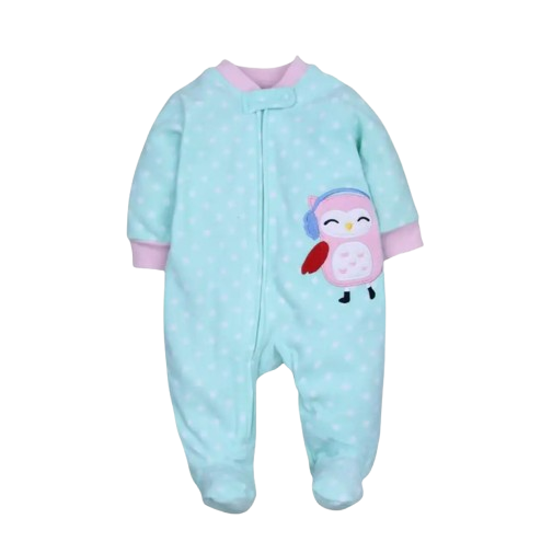 The Hassan - Newborn Baby Fleece Romper Animal Zipper Jumpsuit Spring Autumn Outfit