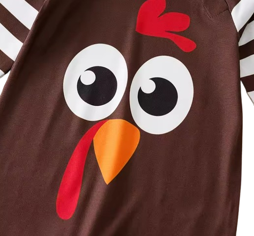 The Arturo - Newborn Baby Thanksgiving Turkey Romper Long Sleeve Autumn Winter Outfit