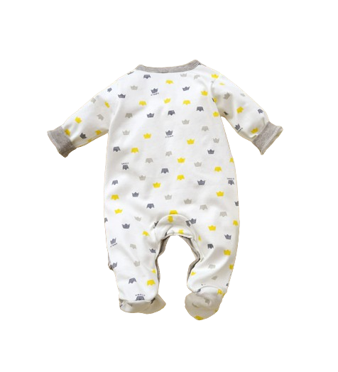 The Zayd - Baby Boy Tiger Print Footed Romper Long Sleeve Autumn Bodysuit Outfit
