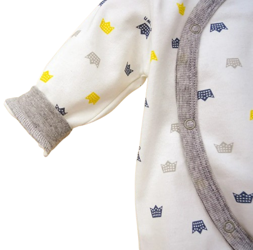 The Zayd - Baby Boy Tiger Print Footed Romper Long Sleeve Autumn Bodysuit Outfit
