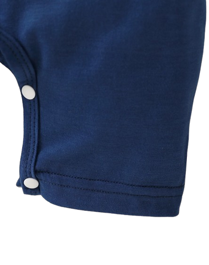 The Izaiah - Baby Boy 2PCS Polo Romper Letter Print Short Sleeve Summer Outfit