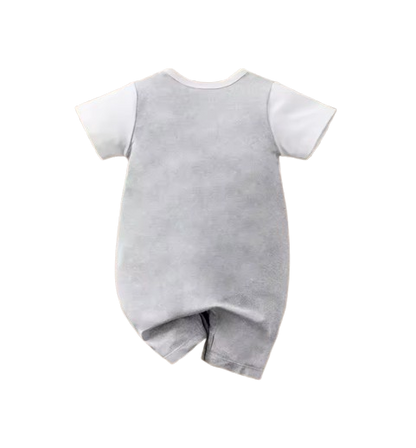The Leonard - Newborn Baby Boy Zebra Cartoon Romper Short Sleeve Summer Set 2PCS