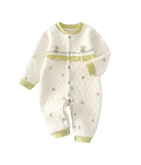 The Kasai - Newborn Baby Thick Cotton Romper Warm Jumpsuit Autumn Winter Outfit