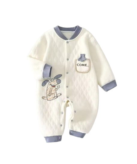 The Kasai - Newborn Baby Thick Cotton Romper Warm Jumpsuit Autumn Winter Outfit