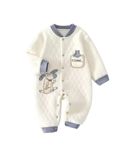 The Kasai - Newborn Baby Thick Cotton Romper Warm Jumpsuit Autumn Winter Outfit