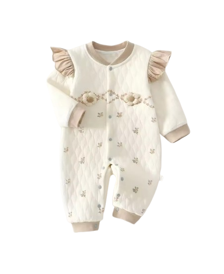 The Kasai - Newborn Baby Thick Cotton Romper Warm Jumpsuit Autumn Winter Outfit