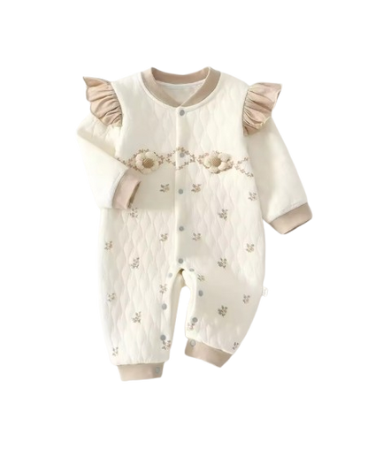 The Kasai - Newborn Baby Thick Cotton Romper Warm Jumpsuit Autumn Winter Outfit