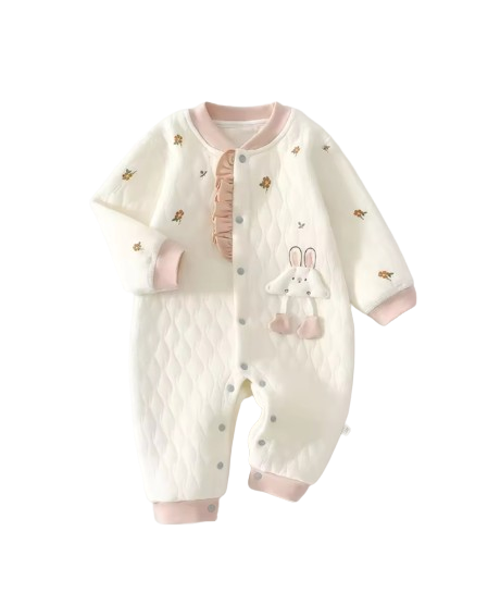 The Kasai - Newborn Baby Thick Cotton Romper Warm Jumpsuit Autumn Winter Outfit