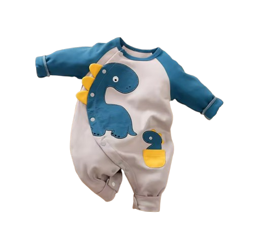 The Chris - Baby Dinosaur Print Cotton Bodysuit Long Sleeve Spring Autumn Outfit