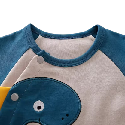 The Chris - Baby Dinosaur Print Cotton Bodysuit Long Sleeve Spring Autumn Outfit