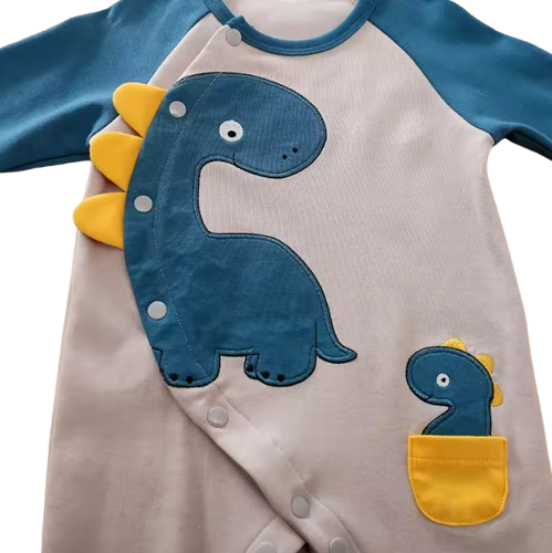 The Chris - Baby Dinosaur Print Cotton Bodysuit Long Sleeve Spring Autumn Outfit