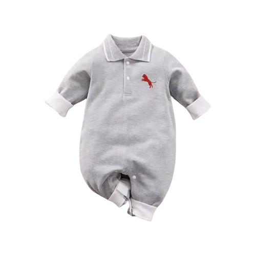 The Uriah - Infant Baby Cotton One Piece Romper Long Sleeve Casual Outfit