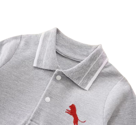 The Uriah - Infant Baby Cotton One Piece Romper Long Sleeve Casual Outfit