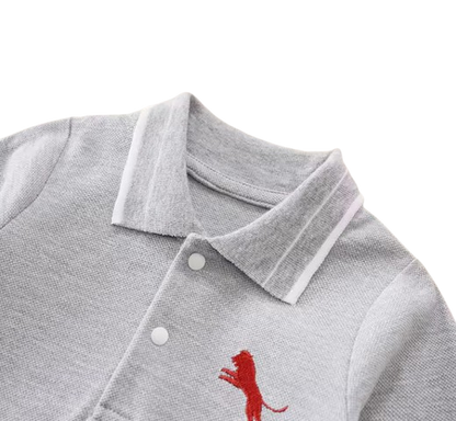 The Uriah - Infant Baby Cotton One Piece Romper Long Sleeve Casual Outfit