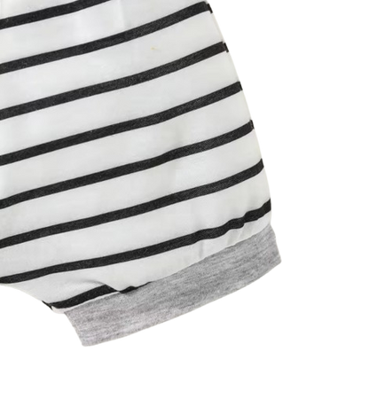 The Phillip - Baby Boy 3PCS Panda Romper Pants & Hat Short Sleeve Summer Outfit