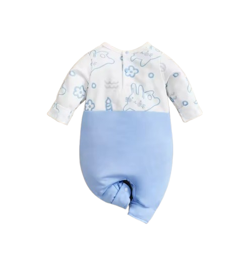The Tommy - Newborn Baby Bunny Print Romper Long Sleeve Autumn Outfit Soft Cotton