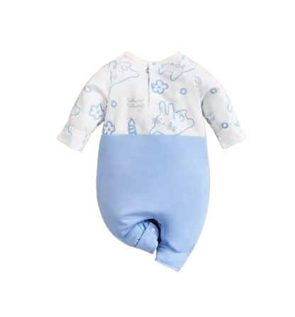 The Tommy - Newborn Baby Bunny Print Romper Long Sleeve Autumn Outfit Soft Cotton