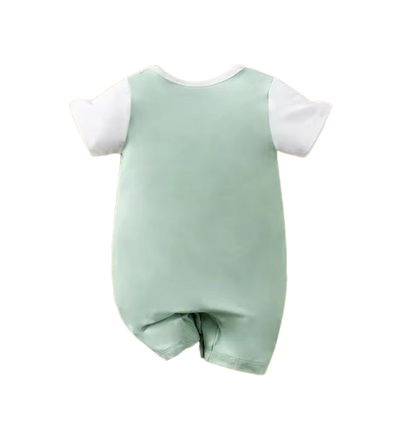 The Aries - Newborn Baby Green Koala Print Romper Short Sleeve Summer Outfit
