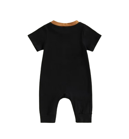 The Layne - Newborn Baby Boy Contrast Stripe Romper Short Sleeve Summer Outfit