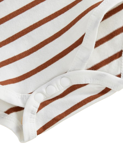 The Davis - Newborn Baby Boy Tiger Embroidered Romper Overalls Hat Set