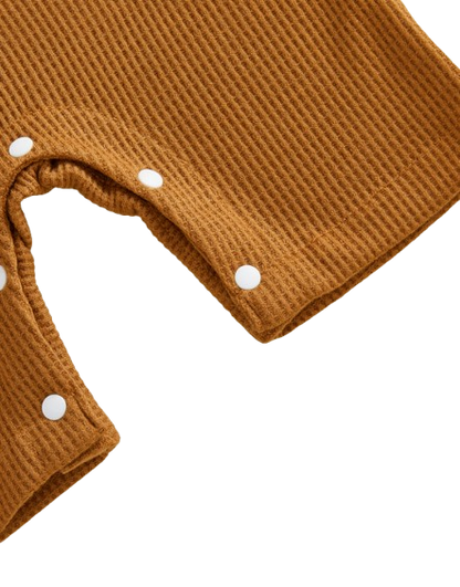 The Davis - Newborn Baby Boy Tiger Embroidered Romper Overalls Hat Set