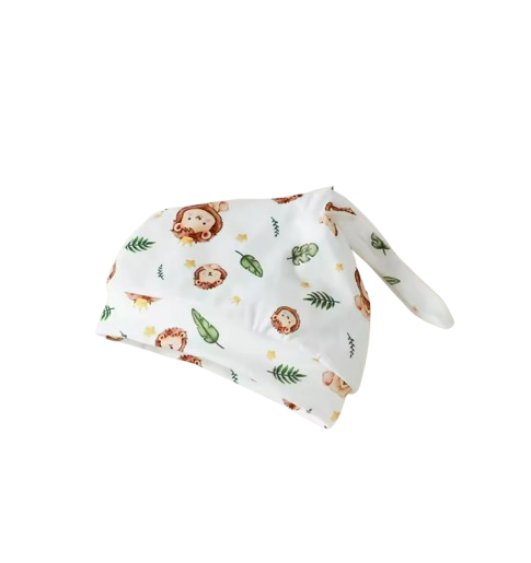 The Wilson - Newborn Baby Boy Lion Print Hoodie Shorts Hat Set Casual Outfit 3PCS